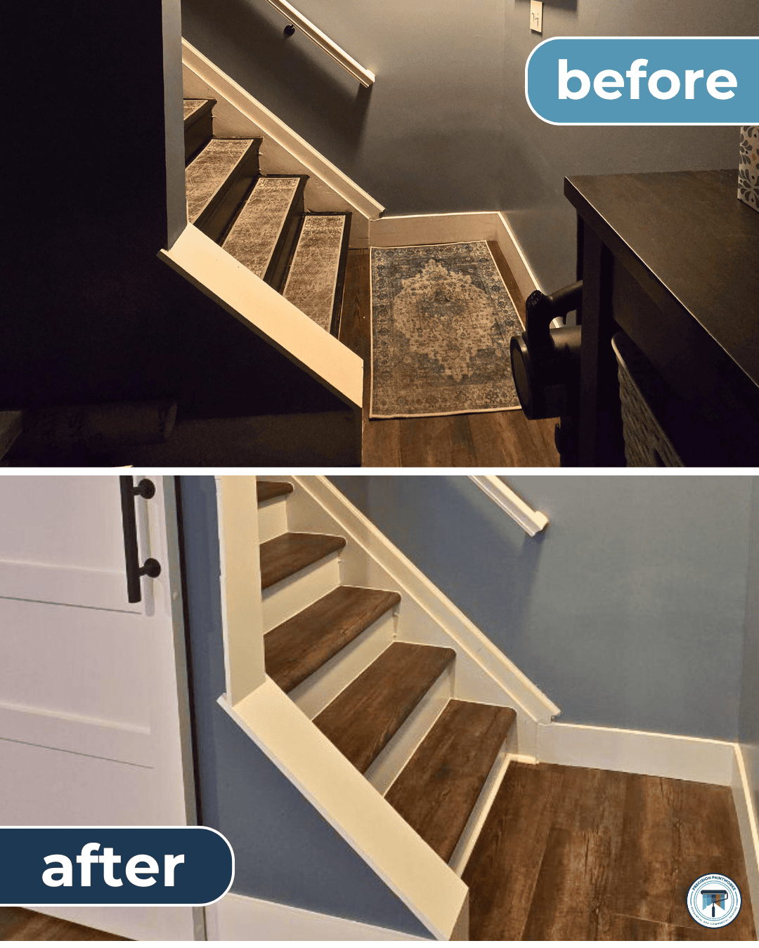 interior stair painting