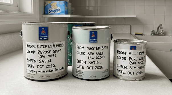 paint supplied by homeowner
